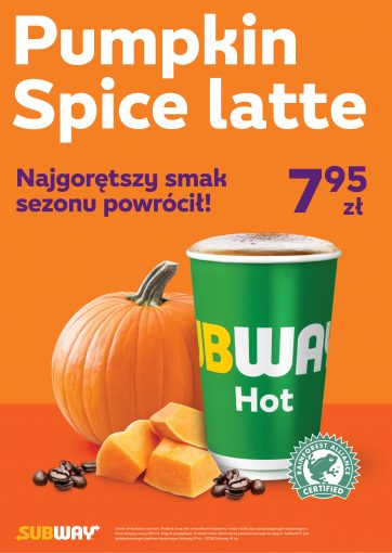 Wpadnij na Pumpkin Spice Latte do restauracji Subway®!