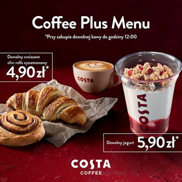 Nowa oferta śniadaniowa i lunchowa w Costa Coffee