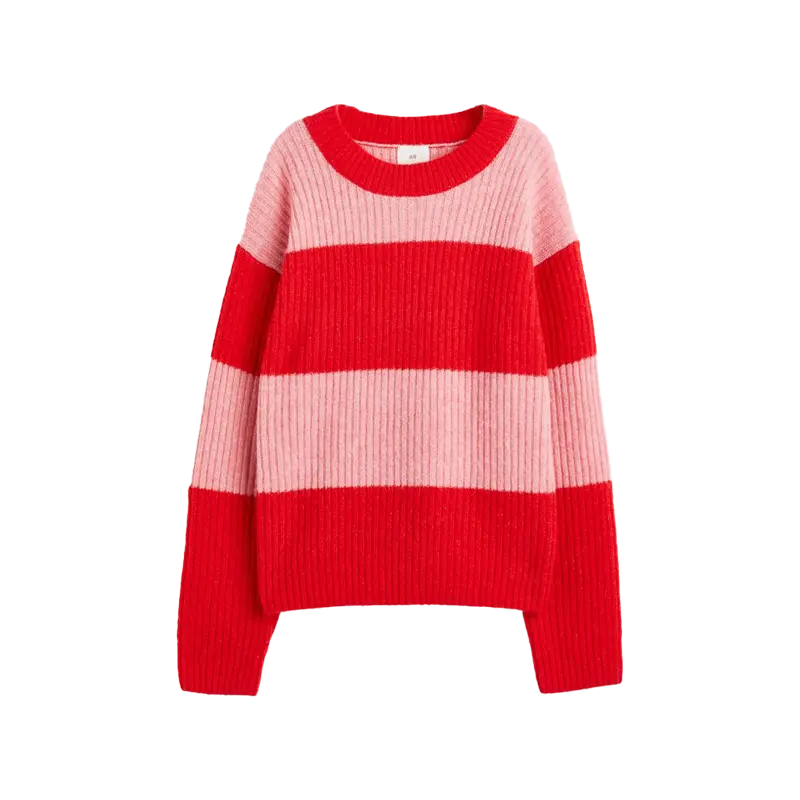 Atrium Targówek, kobieta, wyprzedaże, nowe ceny, HM, sweter, sweter w paski, damski sweter