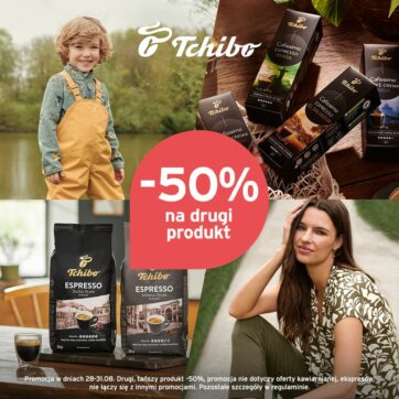 Rabat 50% na drugi produkt w Tchibo!