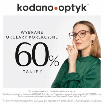 Wybrane okulary korekcyjne aż 60% taniej!