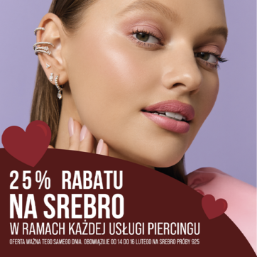 Walentynkowa promocja -25% na srebro