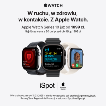 Apple Watch Series 10 już od 1899 zł w iSpot.