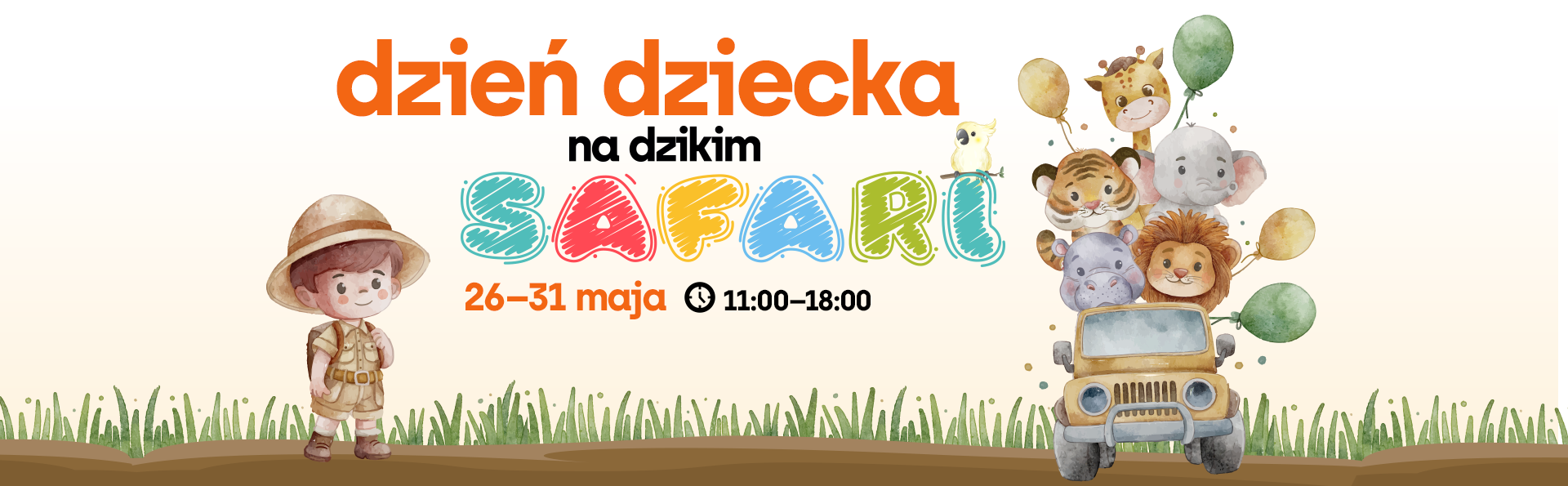 Dzień Dziecka na dzikim safari